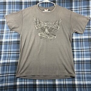 Harley-Davidson Thunderbird Albuquerque NM Graphic T-Shirt Gray Mens Large